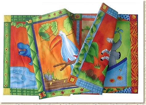 Stoffbilderbuch Suzie Q im Zoo